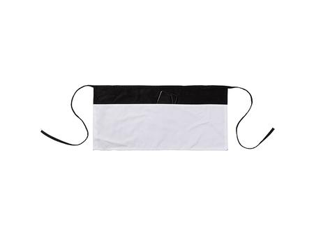 Delantal Adulto Negro con Bolsillos Blancos(60*29cm)