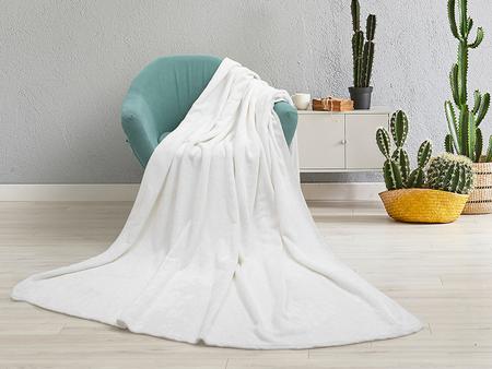 Manta Brillante Dorado Vis&oacute;n Sublimaci&oacute;n (Blanco, 152*203cm/60"x 80")