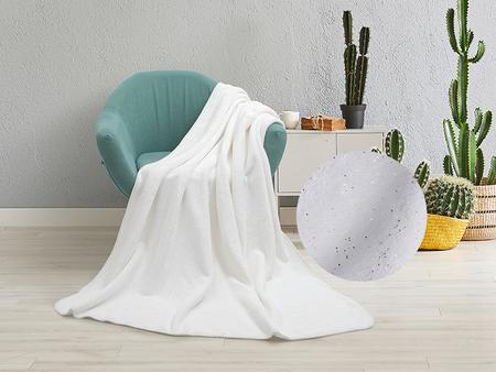 Manta Brillante Dorado Vis&oacute;n Sublimaci&oacute;n (Blanco, 127*152cm/50"x 60")