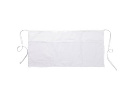 Delantal Adulto Blanco con Bolsillos Blancos(60*29cm)