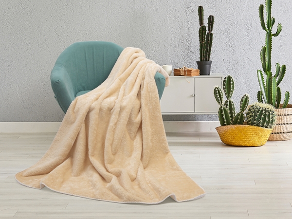 Manta Microfibra Forro Polar Sublimaci&oacute;n (Caqui/Blanco, 152*203cm/60"x 80")