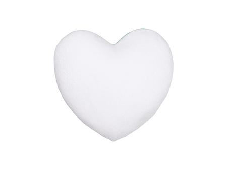 Funda Coj&iacute;n Coraz&oacute;n Felpa Mezclada(Blanco con Blanco, 40*40cm)