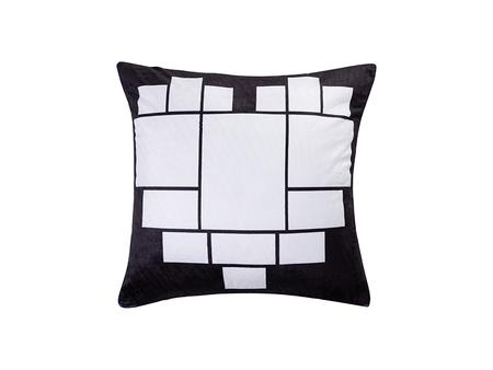 Funda Coj&iacute;n de Felpa Sublimaci&oacute;n 15 Paneles (Forma de Coraz&oacute;n, 40*40cm/15.75"x15.75")