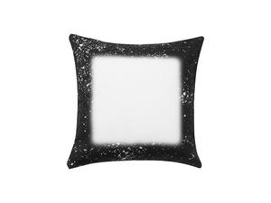 Funda Coj&iacute;n de Lino Estrellada (Negro, 40*40cm)