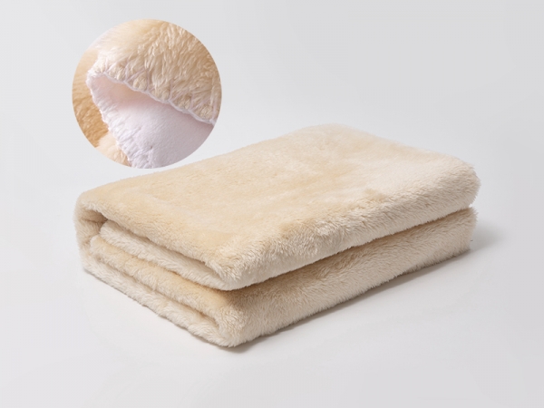 Manta Microfibra Forro Polar Sublimaci&oacute;n (Caqui/Blanco, 76*101cm/30"x 40")