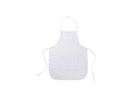 Delantal Blanco con Bolsillo Blanco(75*60cm)